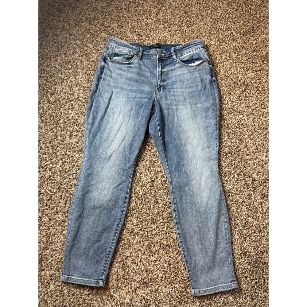 Judy Blue Boyfriend Fit Jeans 18W Medium Wash Stretch Denim JB82335LT-PL